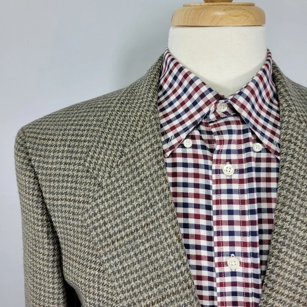 Hart Schaffner Marx Men's Tweed Sport Coat‎ Blazer Two Button Soft Tailored 40S